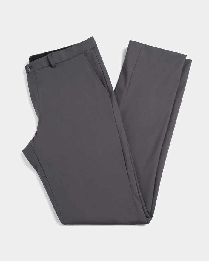 Grey Solid Trouser - Oak