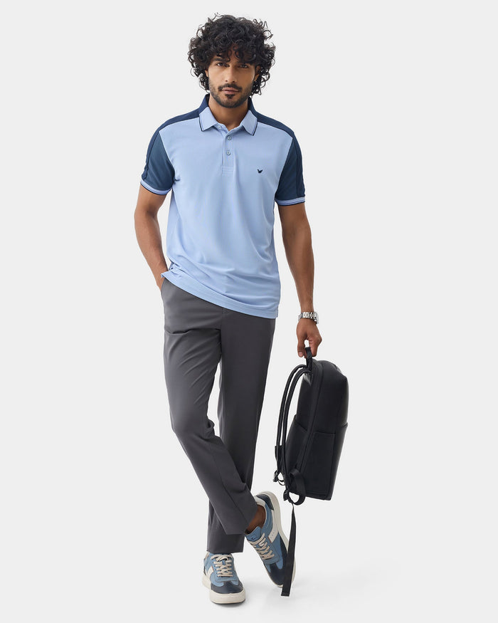 Grey Solid Trouser - Oak