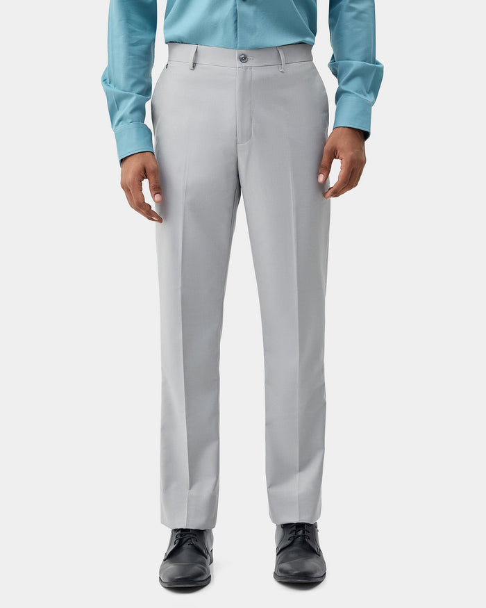 Grey Solid Trouser - Tudor