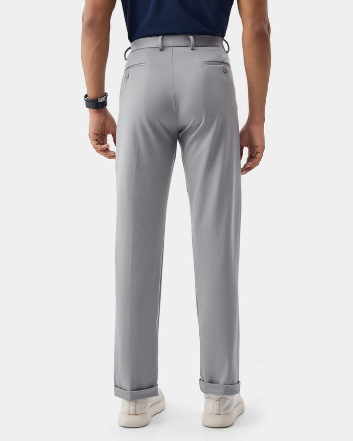 Grey TechPro Textured Trouser - Meteor