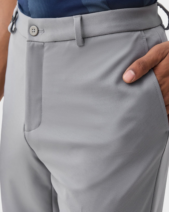 Grey TechPro Textured Trouser - Meteor