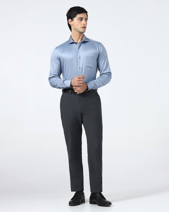 Grey Textured Shirt - Aspen