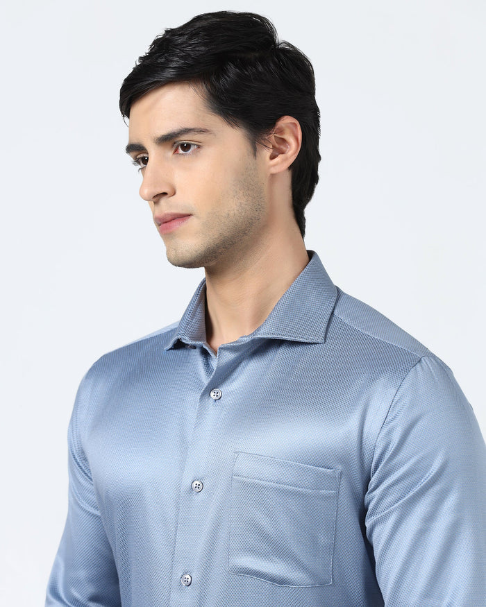 Grey Textured Shirt - Aspen