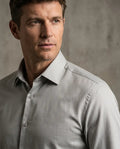 Grey Twill Classic Single Cuff Shirt