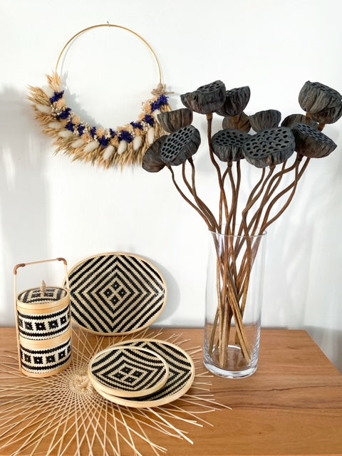 Hanoi 2 Tier Basket | Natural Woven Storage
