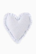 Heart Shape Ruffle Pillow - SKY