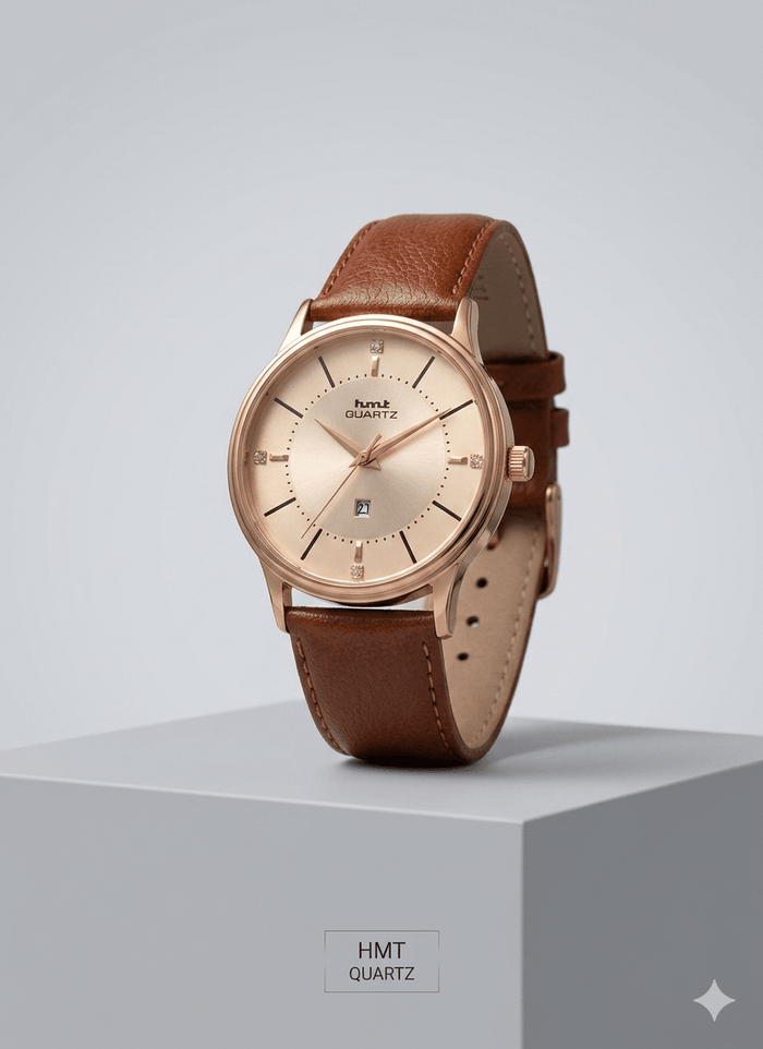 Hmt Strap Watch For Mens - Ashoka Watch Company