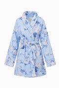 Indie Cotton Bath Robe - WHISPER BLUE