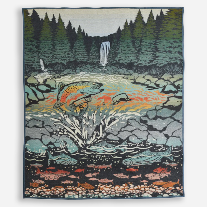 JACQUARD BLANKET - SALMON FALLS