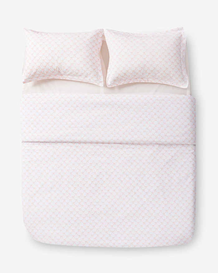 Jamie Bow Cotton Percale Duvet Set