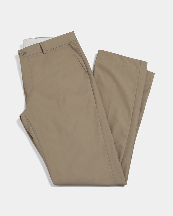 Khaki Solid Trouser - Tudor