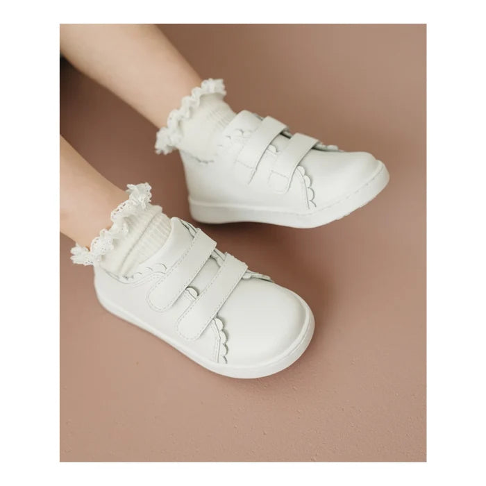 Kids' Caroline Scalloped Sneaker