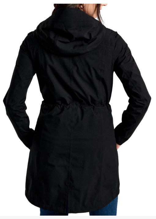KUHL WOMENS STRETCH VOYAGR TRENCH RAIN JACKET