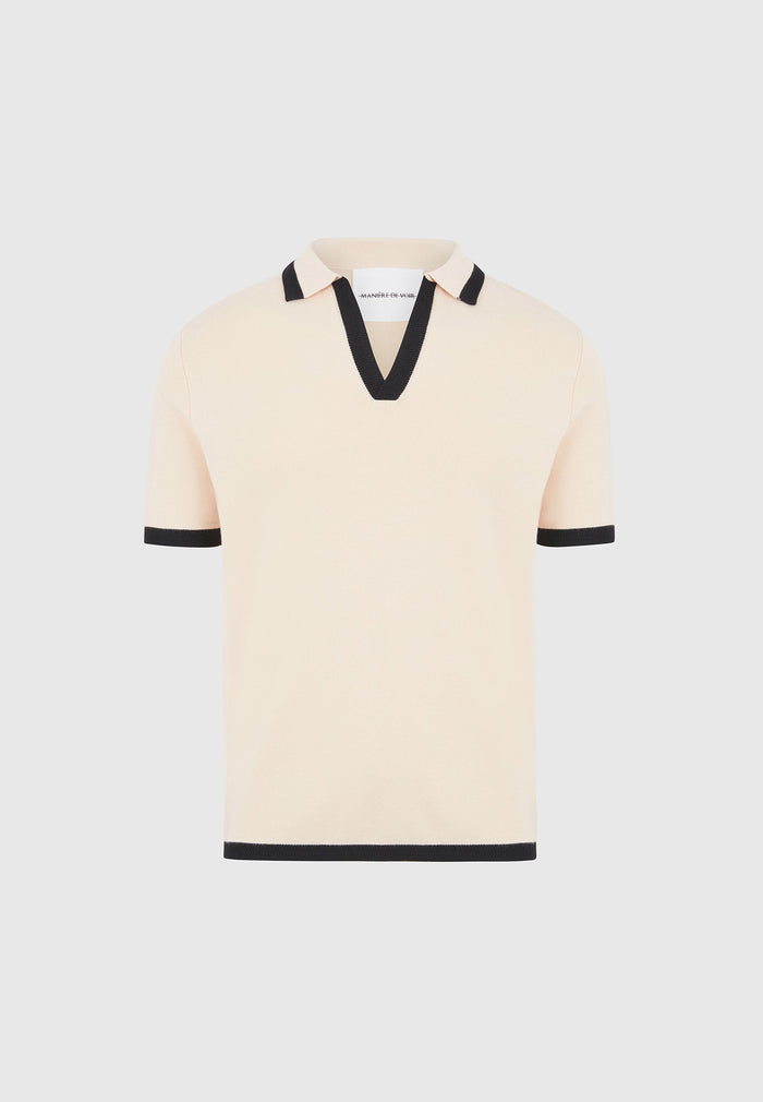 contrast-detail-knit-polo-shirt-cream
