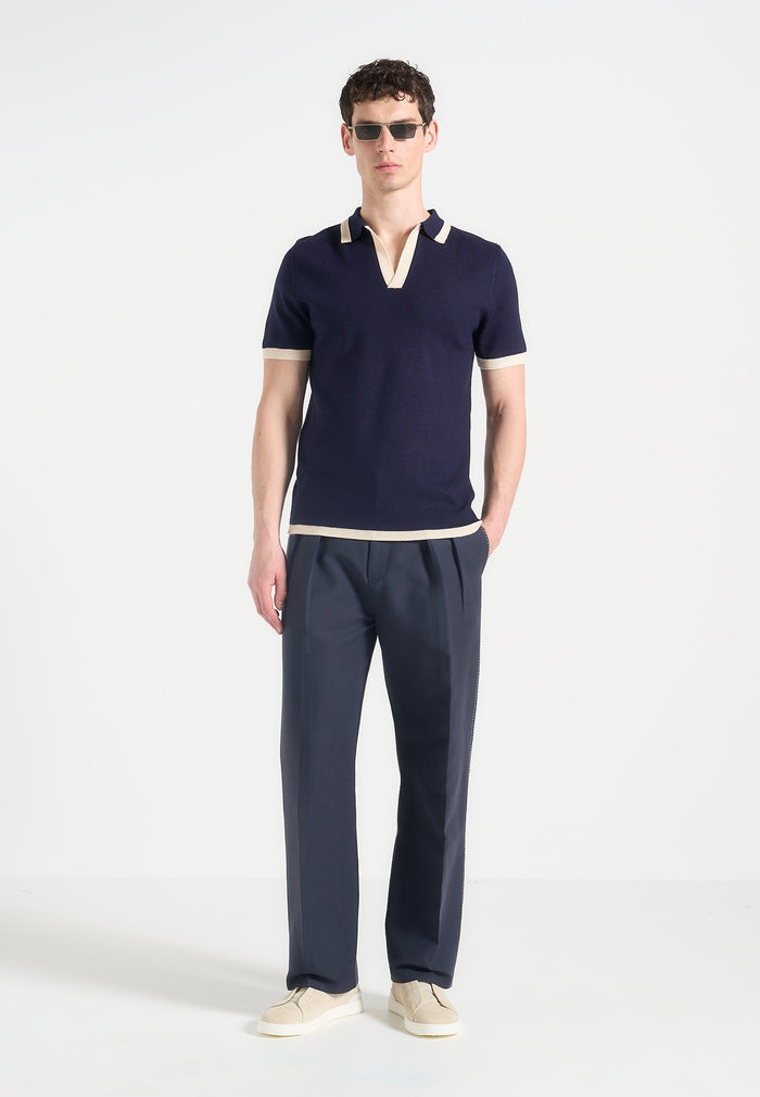 contrast-detail-knit-polo-shirt-navy