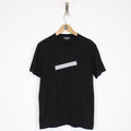 Lanvin Black and White Hidden Logo Print Short Sleeve T-Shirt