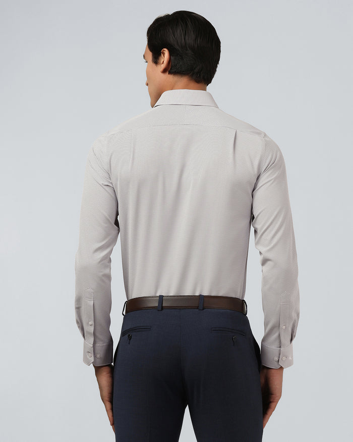 Lavender Non Iron Textured Shirt - Rise E