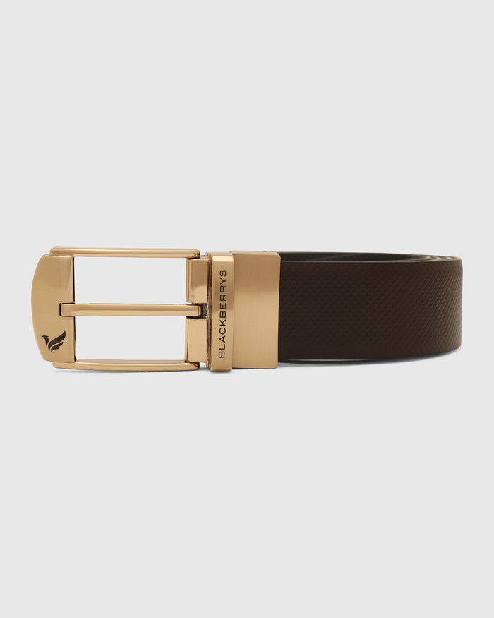 Leather Reversible Black & Brown Solid Belt - Wendoline