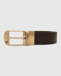 Leather Reversible Black & Brown Solid Belt - Wendoline