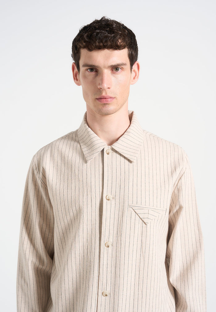 leo-pinstripe-overshirt-beige