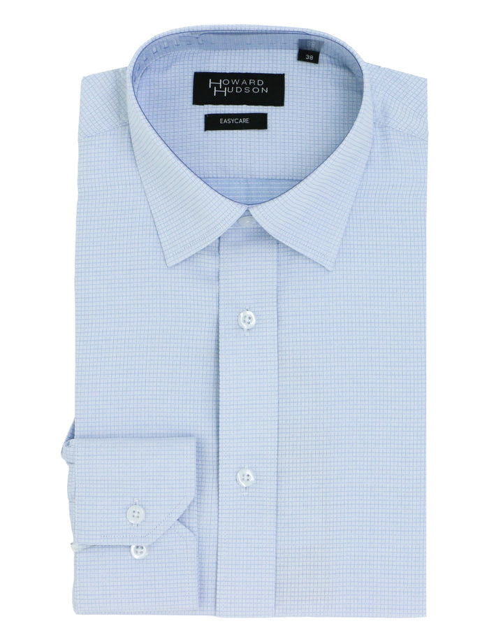 Liberty Business Blue Textured Shirt