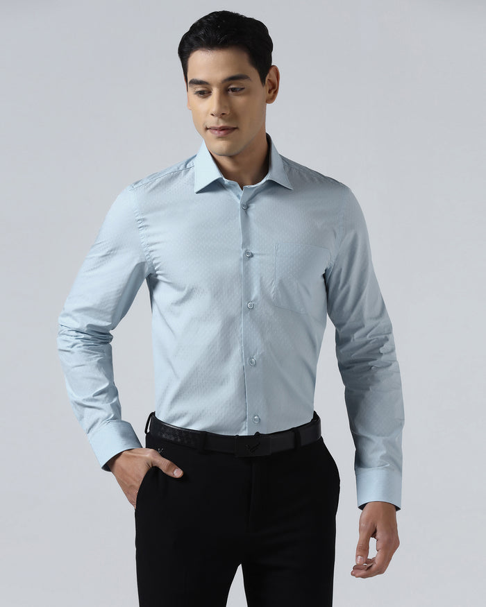 Light Blue Check Shirt - Shadow