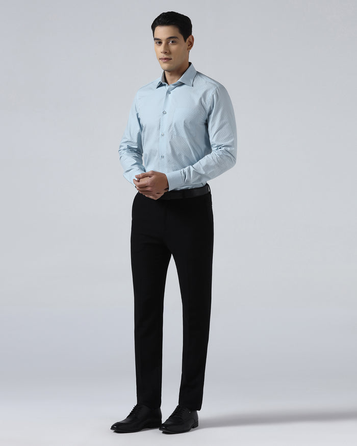 Light Blue Check Shirt - Shadow