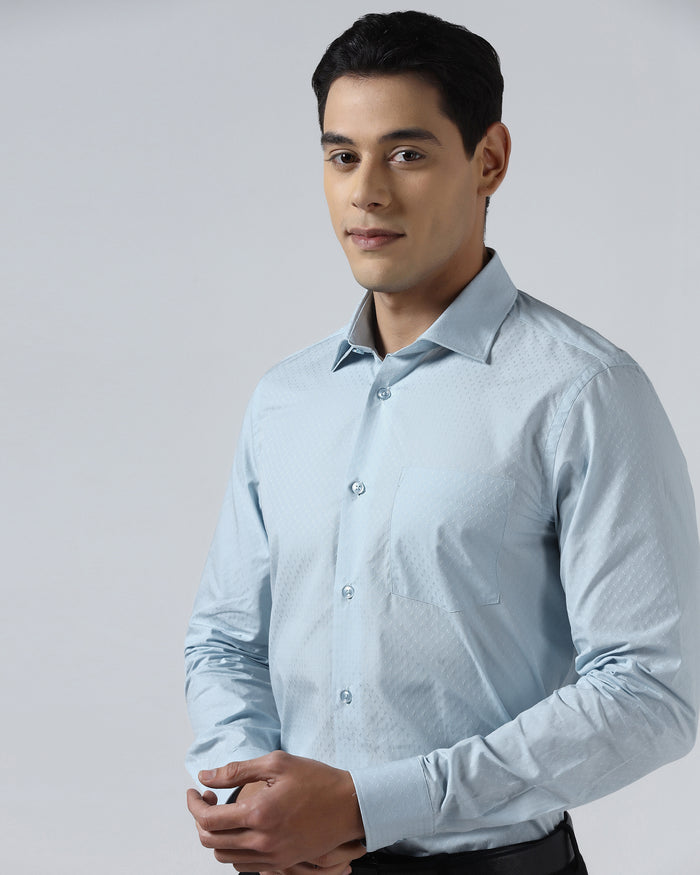Light Blue Check Shirt - Shadow