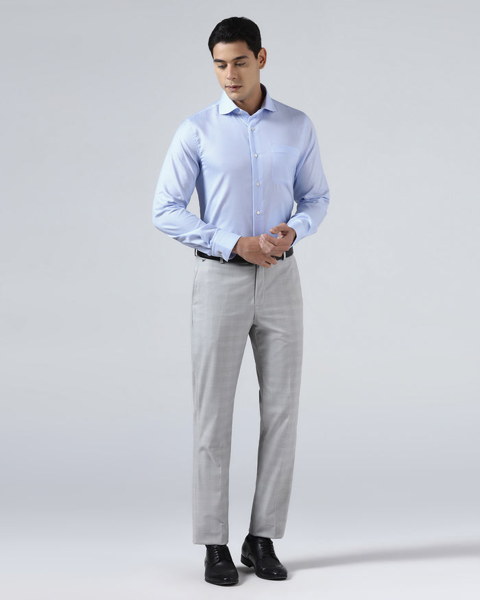 Light Blue Luxe Check Shirt - Guide