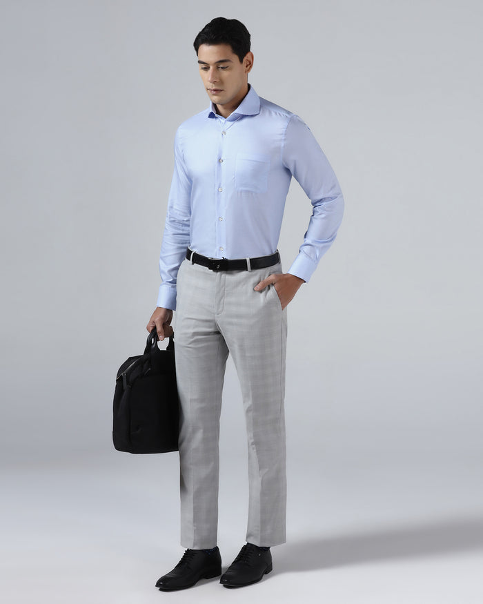 Light Blue Luxe Check Shirt - Guide