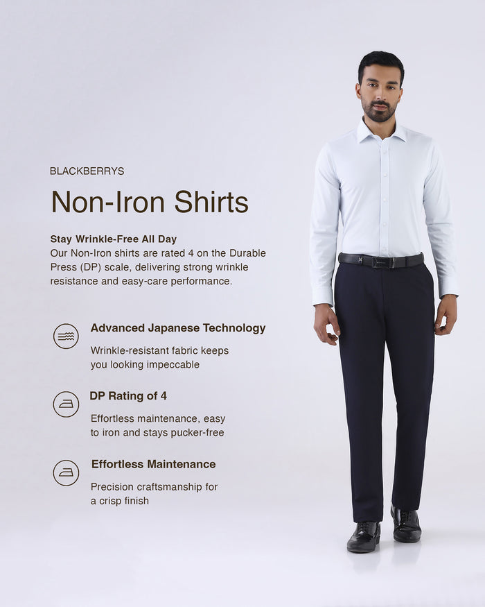 Light Blue Non Iron Solid Shirt - Electra
