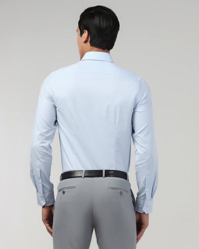 Light Blue Textured Shirt - Hawker