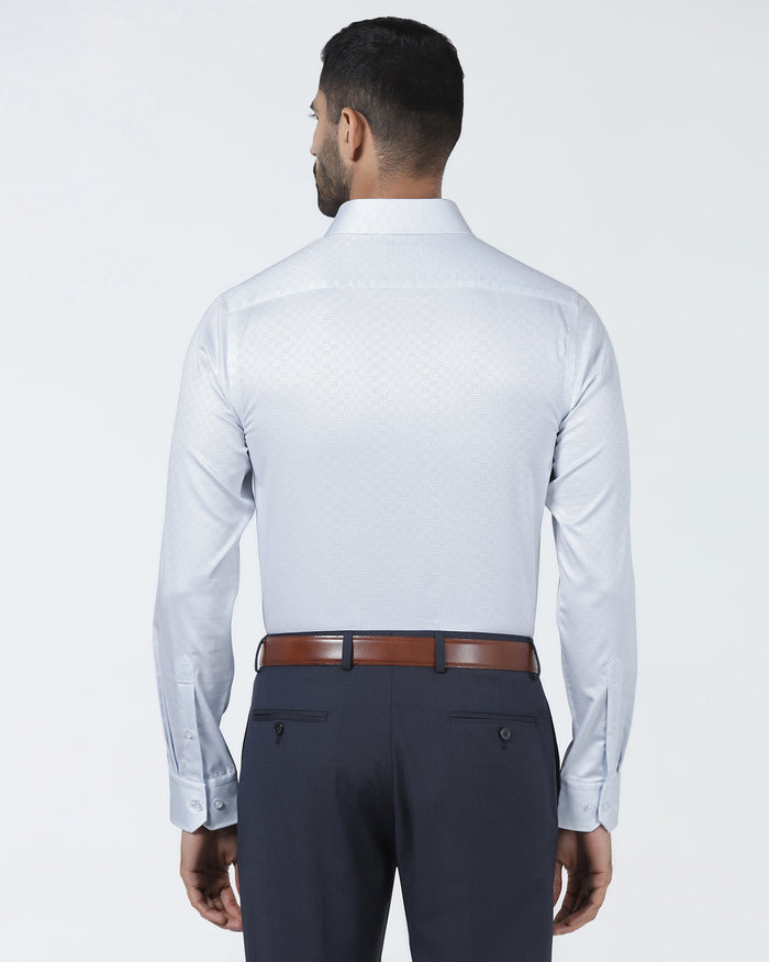 Light Blue Unwrinkle Textured Shirt - Easton