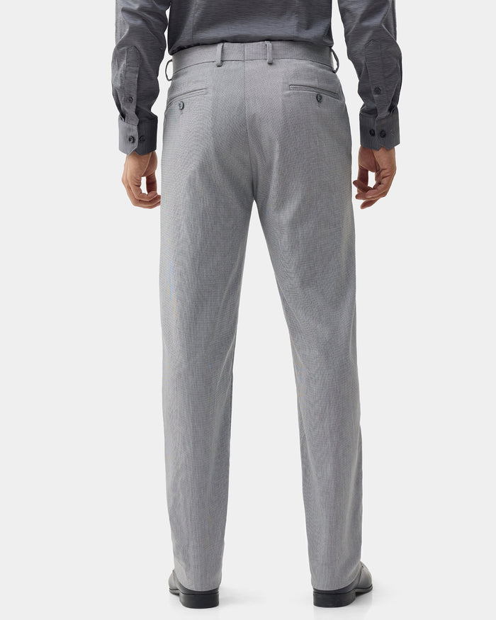 Light Grey Solid Trouser - Andre