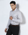 Light Grey Stripe Shirt - Syros