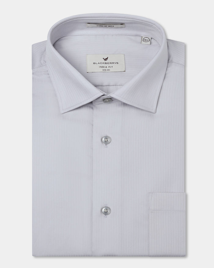 Light Grey Stripe Shirt - Syros