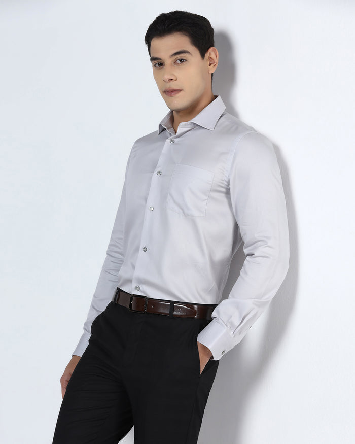 Light Grey Stripe Shirt - Syros