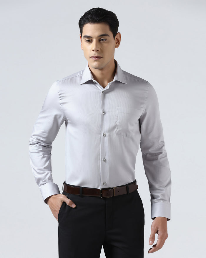 Light Grey Stripe Shirt - Syros