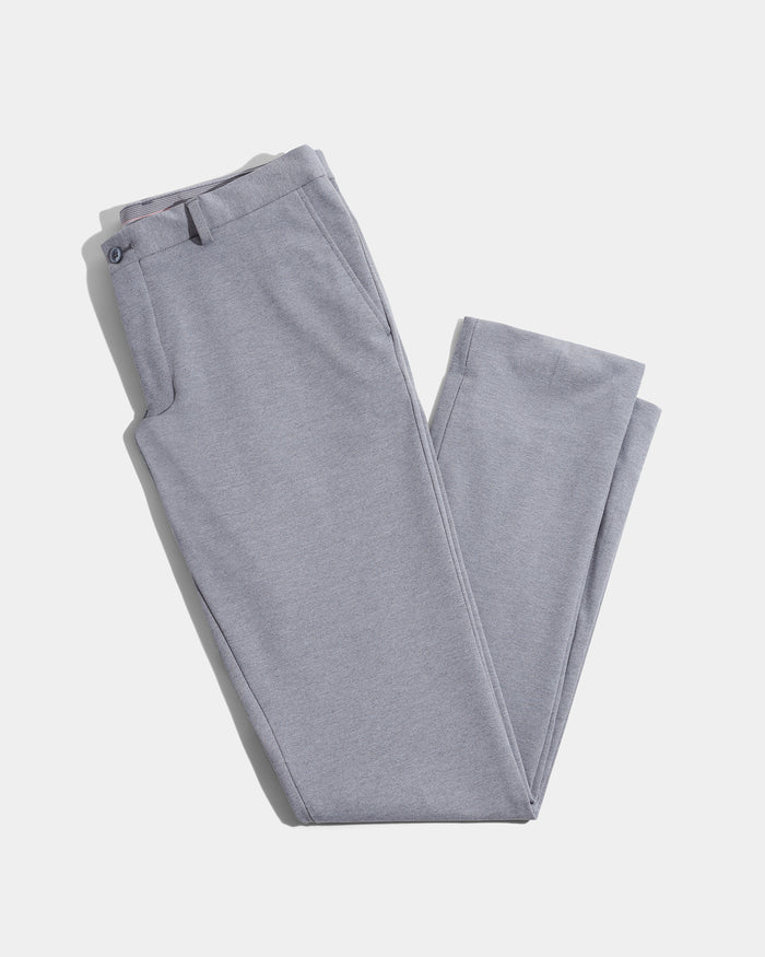 Light Grey Textured Trouser - Jay
