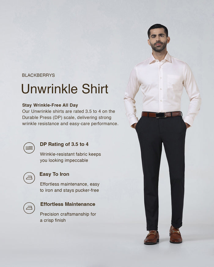 Light Pink Unwrinkle Textured Shirt - Easton