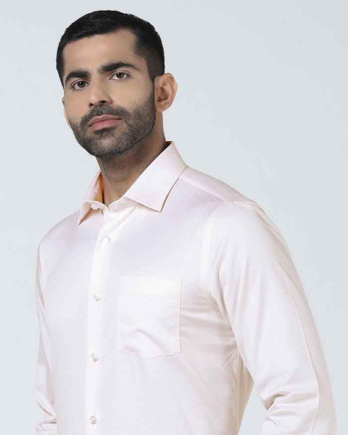 Light Pink Unwrinkle Textured Shirt - Easton