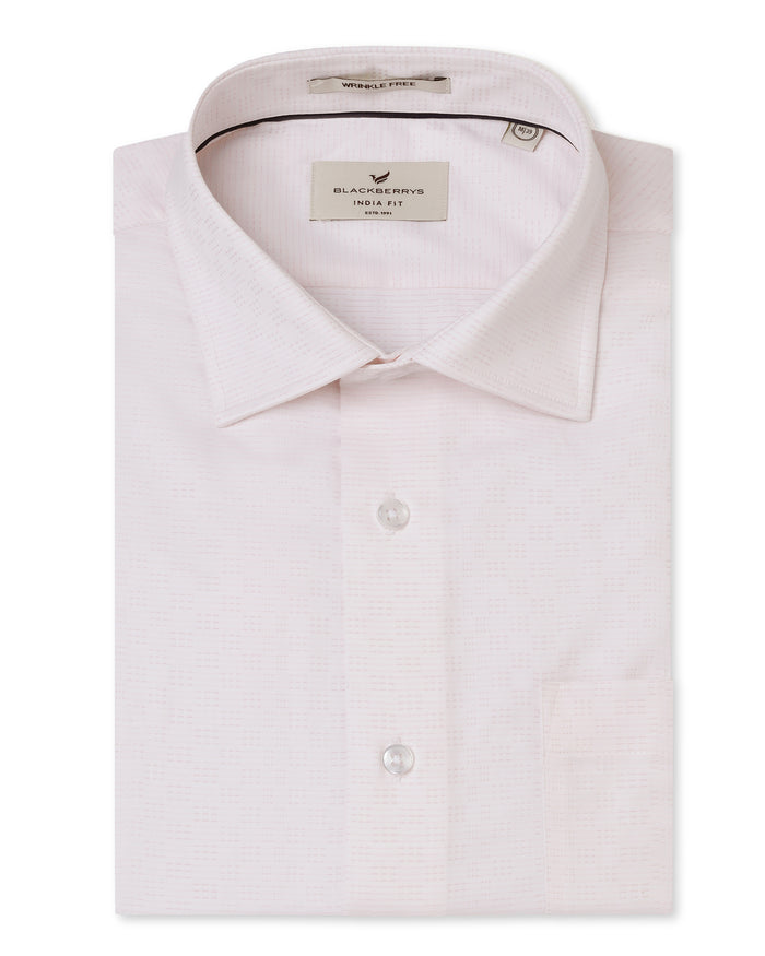 Light Pink Unwrinkle Textured Shirt - Easton