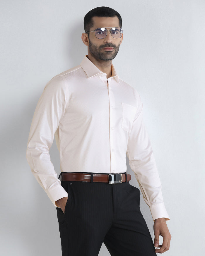Light Pink Unwrinkle Textured Shirt - Easton