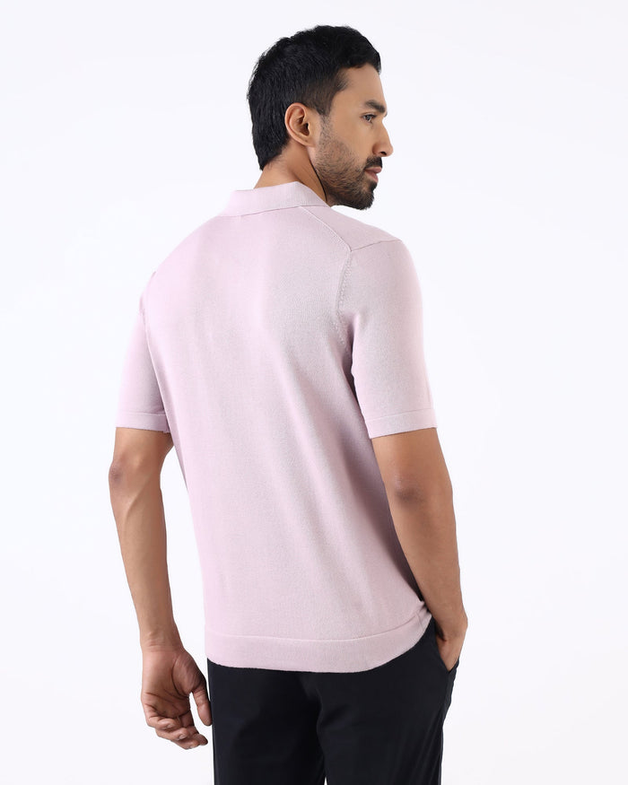 Lilac Solid Polo - Thomas