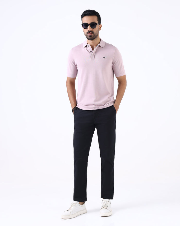 Lilac Solid Polo - Thomas