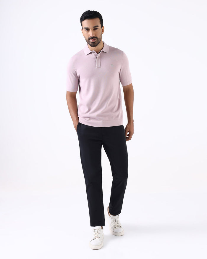 Lilac Solid Polo - Thomas