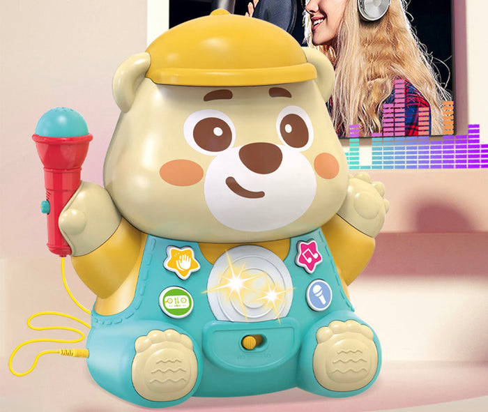 Little Fat Hugs Karaoke Bear Microphone Toy