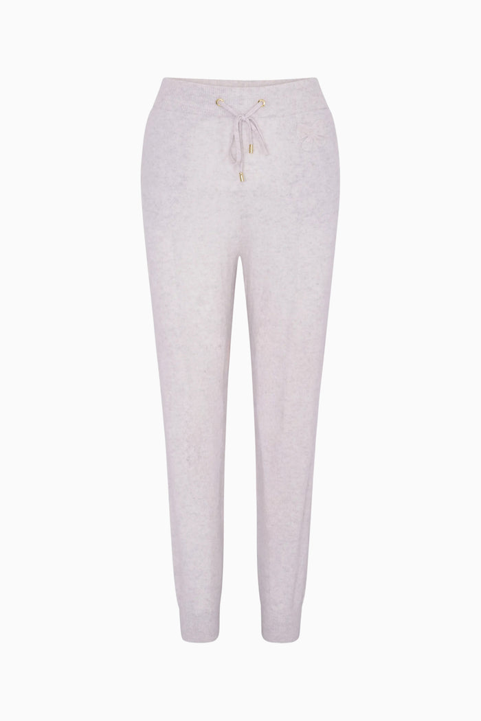 Light gray sweatpants on a white background