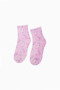 Lowell Fragrance Print Socks - HIBISCUS