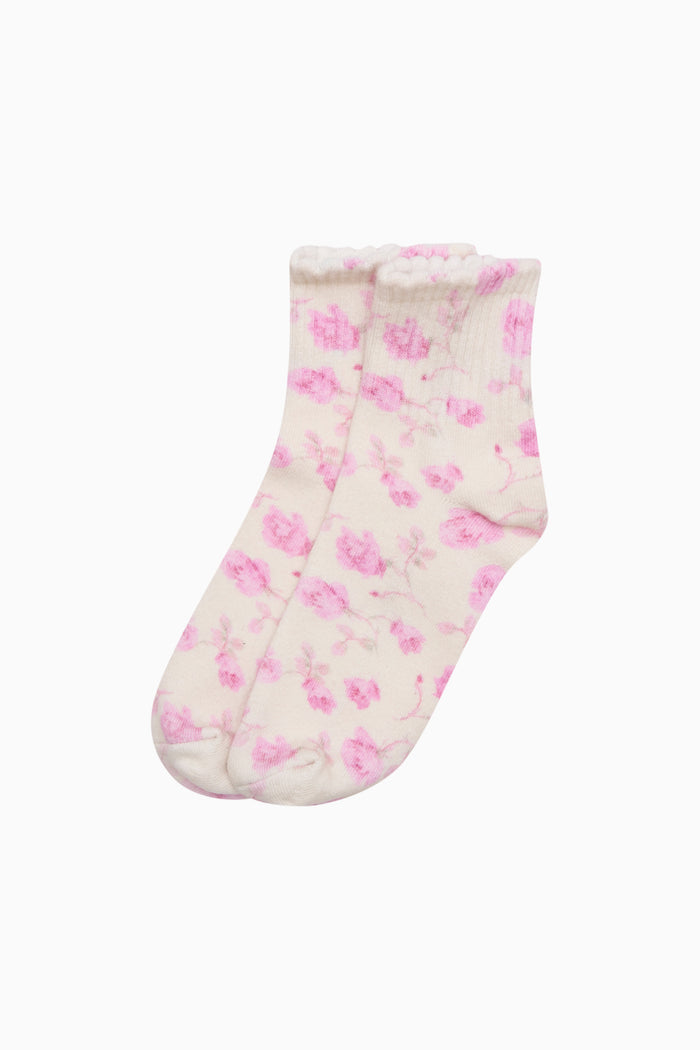 Lowell Fragrance Print Socks - STERLING DUSK
